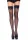 Sheer Thigh Highs Lace Top, black, O/S