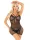 Heart Net Mini Dress - Black O/S