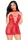 Heart Halter Mini Dress - Red