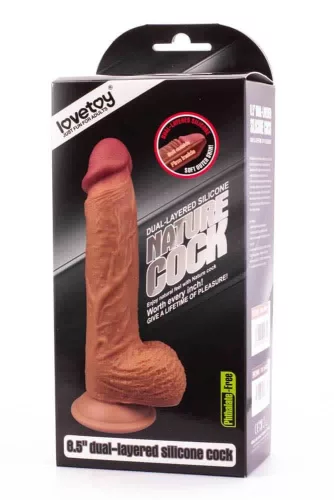 8.5 inch Dual-Layered Silicone Dildo