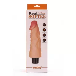 7" Real Softee Vibrating Dildo  1