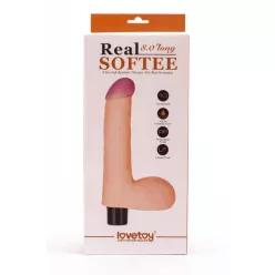 8" Real Softee Vibrating Dildo 4