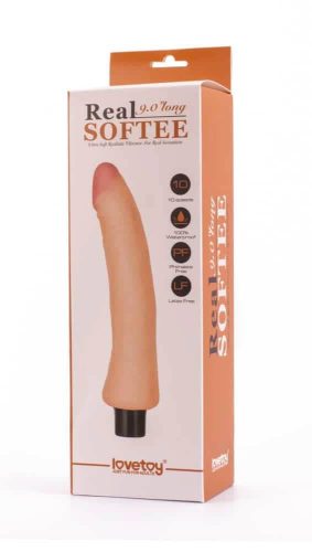 9" Real Softee Vibrating Dildo  5