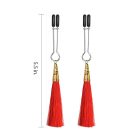 Glamor Tassel Nipple Clamp Red