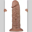 10.5'' Realistic Chubby Dildo Brown