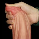 10" Dual-layered Silicone Nature Cock Brown_B0O50_3