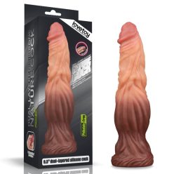   9.5'' Dual layered Liquid Silicone Nature Cock_B0O50_3