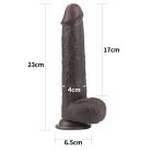 9'' Sliding Skin Dual Layer Dong Black