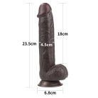 9,0'' Sliding Skin Dual Layer Dong Black
