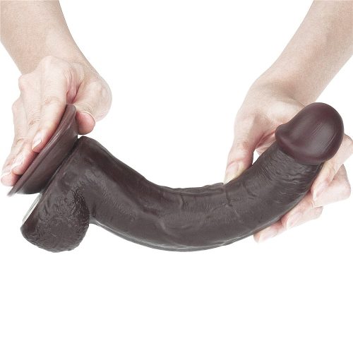 9,0'' Sliding Skin Dual Layer Dong Black