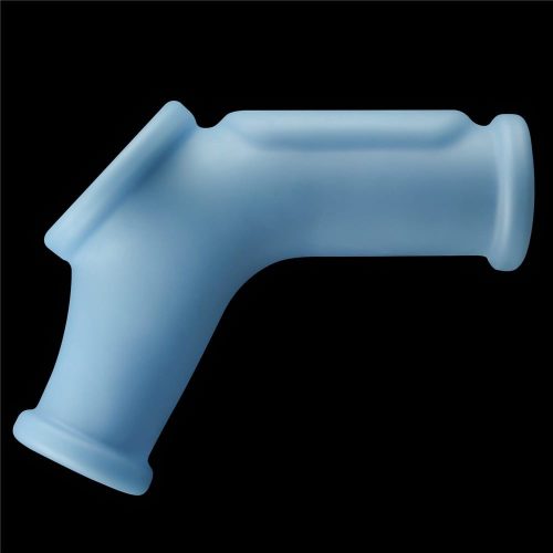 Vibrating Silk Knights Ring with Scrotum Sleeve Blue_B15O50_1