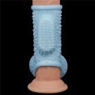 Vibrating Drip Knights Ring with Scrotum Sleeve Blue_B15O50_3