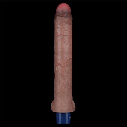10.5" REAL SOFTEE Rechargeable Silicone Vibrating Dildo
