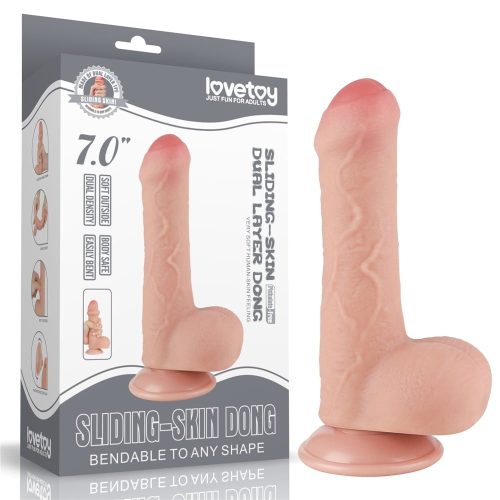 7'' Sliding Skin Dual Layer Dong Flesh_B0O50_3