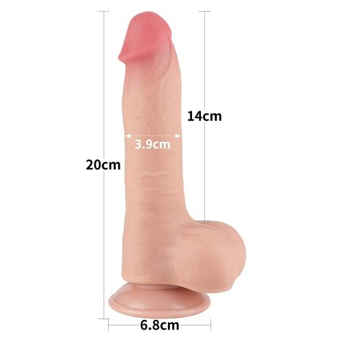 8'' Sliding Skin Dual Layer Dong Flesh I_B15O50_3