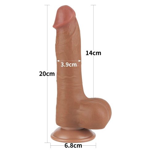 8'' Sliding Skin Dual Layer Dong Brown I_B15O50_3