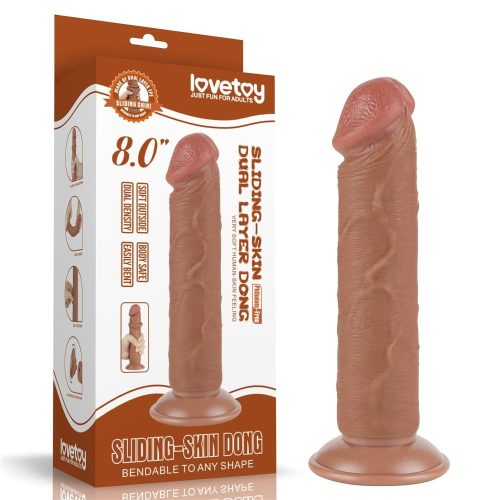8'' Sliding Skin Dual Layer Dong Brown II_B15O50_3