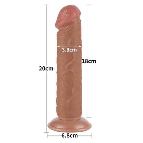 8'' Sliding Skin Dual Layer Dong Brown II_B15O50_3