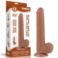 9'' Sliding Skin Dual Layer Dong Brown_B15O50_3