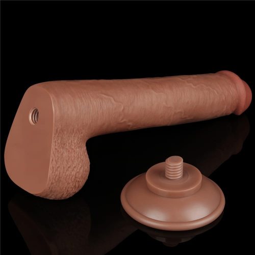 9'' Sliding Skin Dual Layer Dong Brown_B15O50_3