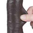 8'' Sliding Skin Dual Layer Dong Black I_B15O50_3