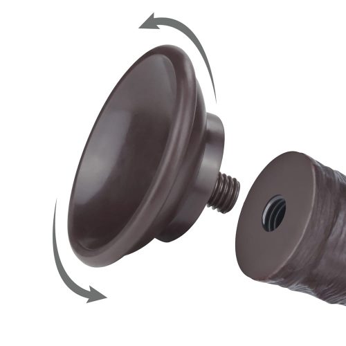 8'' Sliding Skin Dual Layer Dong Black II_B15O50_3