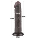 8'' Sliding Skin Dual Layer Dong Black II_B15O50_3