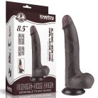 8.5'' Sliding Skin Dual Layer Dong Black I_B15O50_3