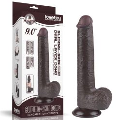 9'' Sliding Skin Dual Layer Dong Black_B15O50_3