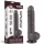 9.5'' Sliding Skin Dual Layer Dong Black