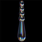 Twilight Gleam Glass Dildo- Rising Ripples