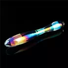 Twilight Gleam Glass Dildo- Double Delight