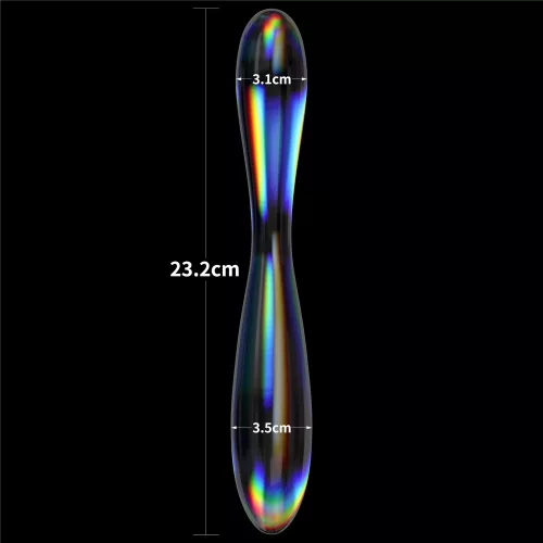 Twilight Gleam Glass Dildo- Double Delight