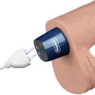 9" REAL SOFTEE Rechargeable Vibrating Dildo (Flesh)