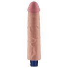 9.5" REAL SOFTEE Rechargeable Vibrating Dildo(Flesh)