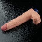10" REAL SOFTEE Rechargeable Vibrating Dildo(Flesh)_B15O50_4