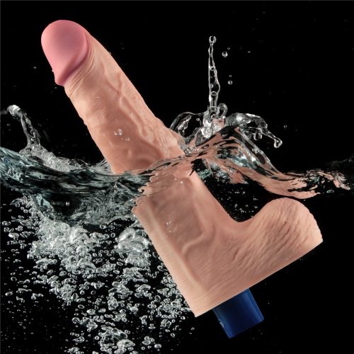 10" REAL SOFTEE Rechargeable Vibrating Dildo(Flesh)_B15O50_4