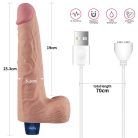 10" REAL SOFTEE Rechargeable Vibrating Dildo(Flesh)_B15O50_4