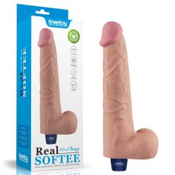   10.5" REAL SOFTEE Rechargeable Vibrating Dildo(Flesh)_B15O50_4