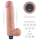 10.5" REAL SOFTEE Rechargeable Vibrating Dildo(Flesh)_B15O50_4
