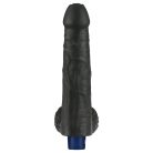 9" REAL SOFTEE Rechargeable Vibrating Dildo(Black)_B15O50_4