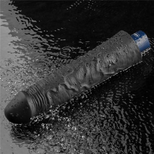 9.5" REAL SOFTEE Rechargeable Vibrating Dildo(Black)_B15O50_4