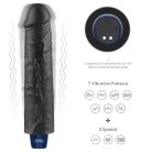 9.5" REAL SOFTEE Rechargeable Vibrating Dildo(Black)_B15O50_4
