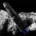 10" REAL SOFTEE Rechargeable Vibrating Dildo(Black)_B15O50_4