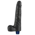 10" REAL SOFTEE Rechargeable Vibrating Dildo(Black)_B15O50_4