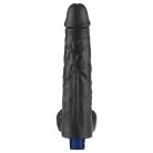 10" REAL SOFTEE Rechargeable Vibrating Dildo(Black)_B15O50_4