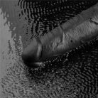 10.5" REAL SOFTEE Rechargeable Vibrating Dildo(Black)_B15O50_4