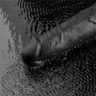 10.5" REAL SOFTEE Rechargeable Vibrating Dildo(Black)