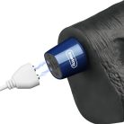 10.5" REAL SOFTEE Rechargeable Vibrating Dildo(Black)_B15O50_4