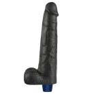 10.5" REAL SOFTEE Rechargeable Vibrating Dildo(Black)_B15O50_4